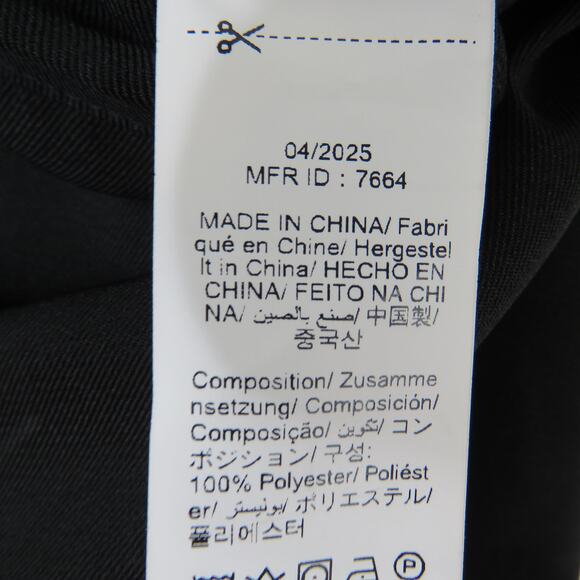 Shein Essnce Black High Rise Wide Leg Trousers Dress Pants Medium High Waist - Picture 6 of 7